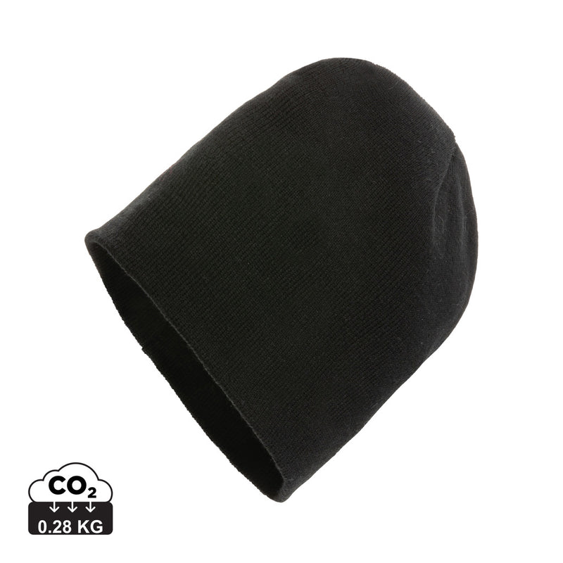Load image into Gallery viewer, Classic XD Collection beanie made with Polylana® yarn, featuring a cozy, stylish headwear design in neutral tones.
