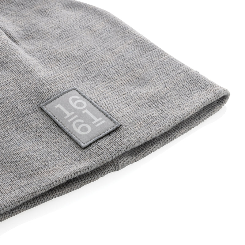 Load image into Gallery viewer, Classic beanie made of Polylana® fiber from XD Collection, featuring a cozy, knitted headwear design for warmth and style.
