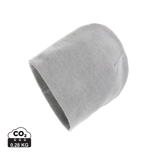 Warm classic beanie with Polylana® fiber from XD Collection, shown in a cozy knit headwear style.