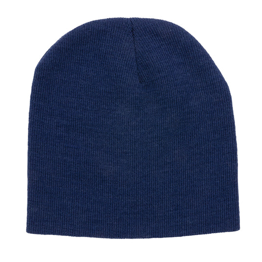 Close-up of XD Collection Classic beanie made with Polylana® fibers, showcasing its cozy knit headwear design.