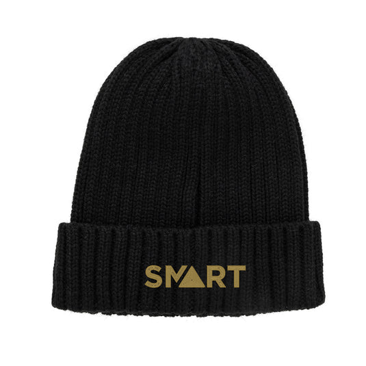 XD Collection Kennedi AWARE™ Polylana® beanie with large rib knit, soft headwear designed for warmth and style.