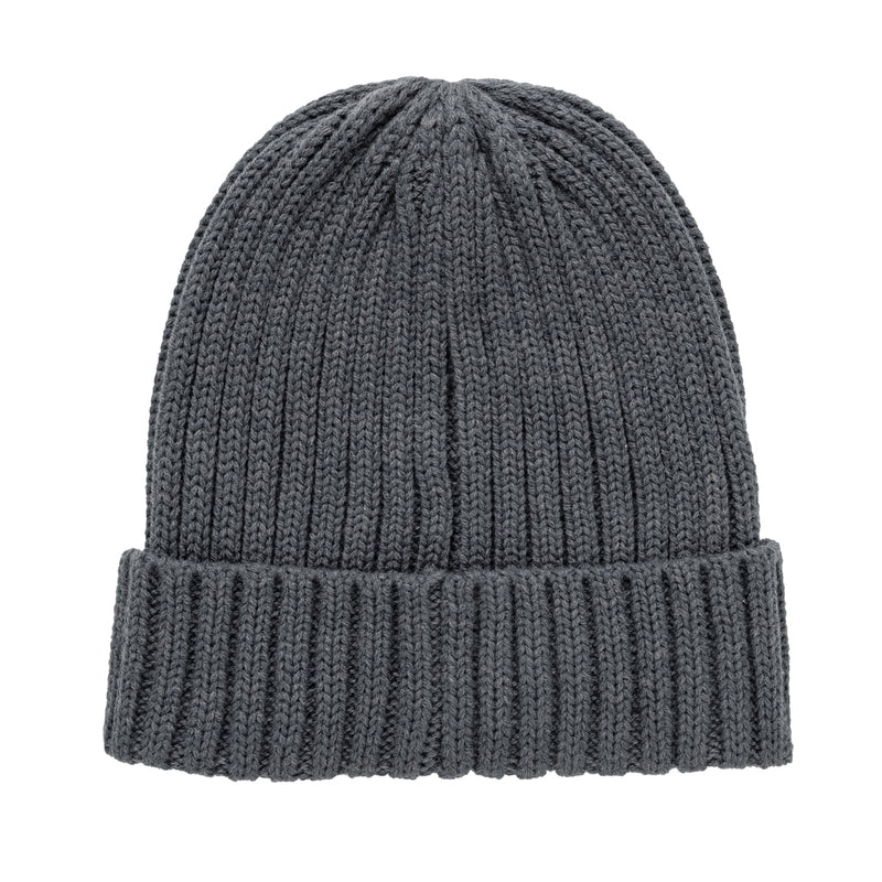 Load image into Gallery viewer, Kennedi AWARE™ Polylana® beanie with large rib from XD Collection, featuring a cozy, textured knit headwear design.
