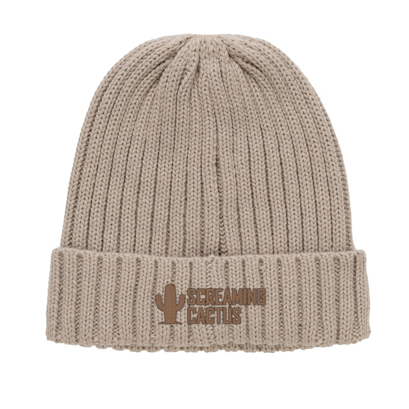 Load image into Gallery viewer, XD Collection Kennedi AWARE™ Polylana® beanie with large rib knit, soft headwear designed for warmth and style.
