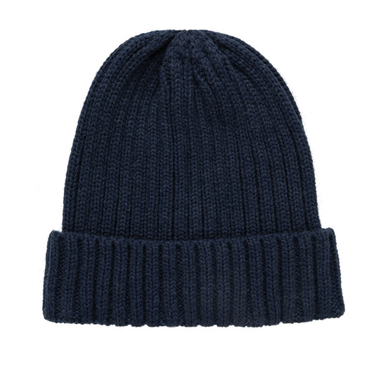 XD Collection Kennedi AWARE™ Polylana® beanie with large rib knit, cozy headwear for cold weather, in natural fiber and stylish design.