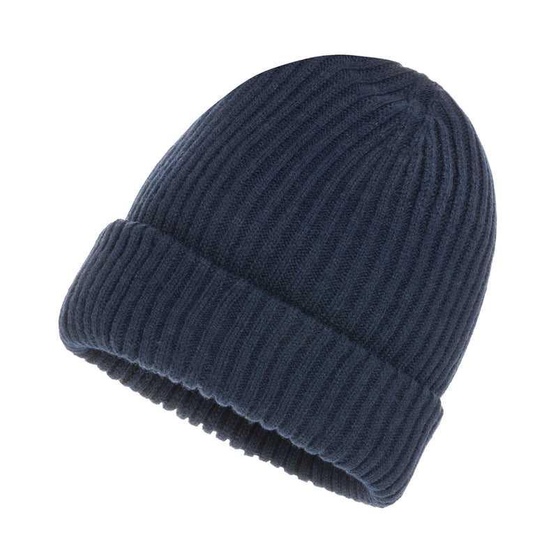 Load image into Gallery viewer, Impact AWARE™ Polylana® double knitted beanie by XD Collection, soft and warm headwear with a stylish knit pattern.
