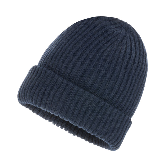 Impact AWARE™ Polylana® double knitted beanie by XD Collection, soft and warm headwear with a stylish knit pattern.