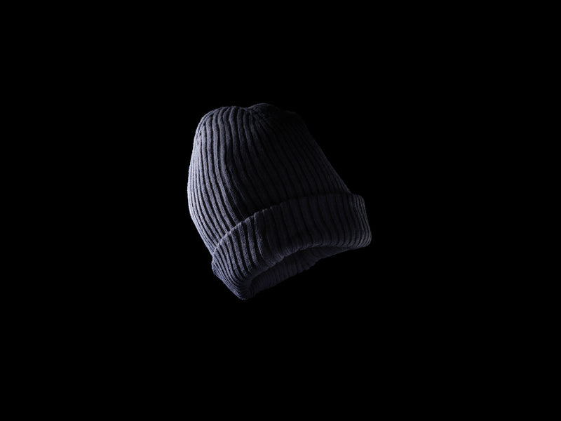 Load image into Gallery viewer, Impact AWARE™ Polylana® double knitted beanie by XD Collection, showing a cozy, patterned headwear item with a folded brim.

