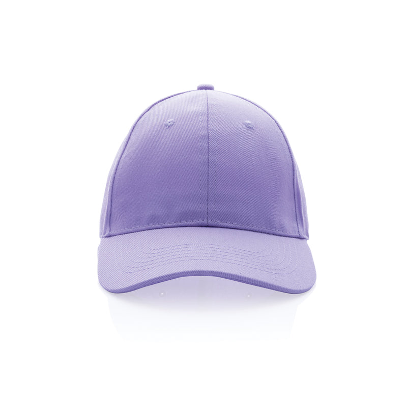 Load image into Gallery viewer, XD Collection 6-panel recycled cotton cap with AWARE™ tracer, showcasing its eco-friendly design and adjustable headwear style.

