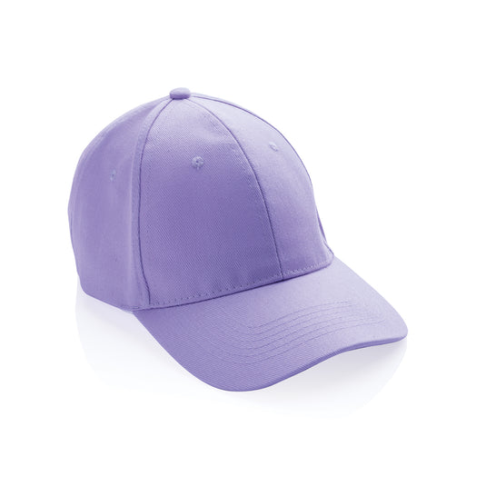 XD Collection 6-panel recycled cotton cap with AWARE™ tracer, showcasing a stylish headwear design in natural fabric.
