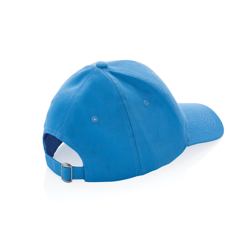 Load image into Gallery viewer, Six-panel recycled cotton cap by XD Collection featuring AWARE™ tracer, showcasing eco-friendly headwear with adjustable fit.
