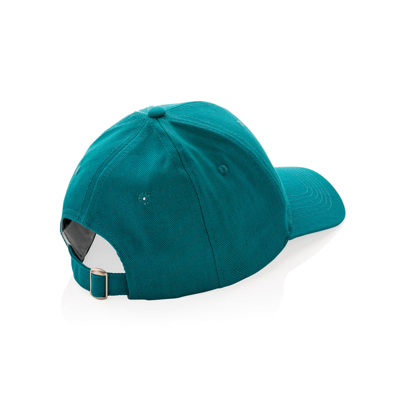 Load image into Gallery viewer, Six-panel recycled cotton cap from XD Collection with AWARE™ tracer, showcasing its eco-friendly design and adjustable fit.
