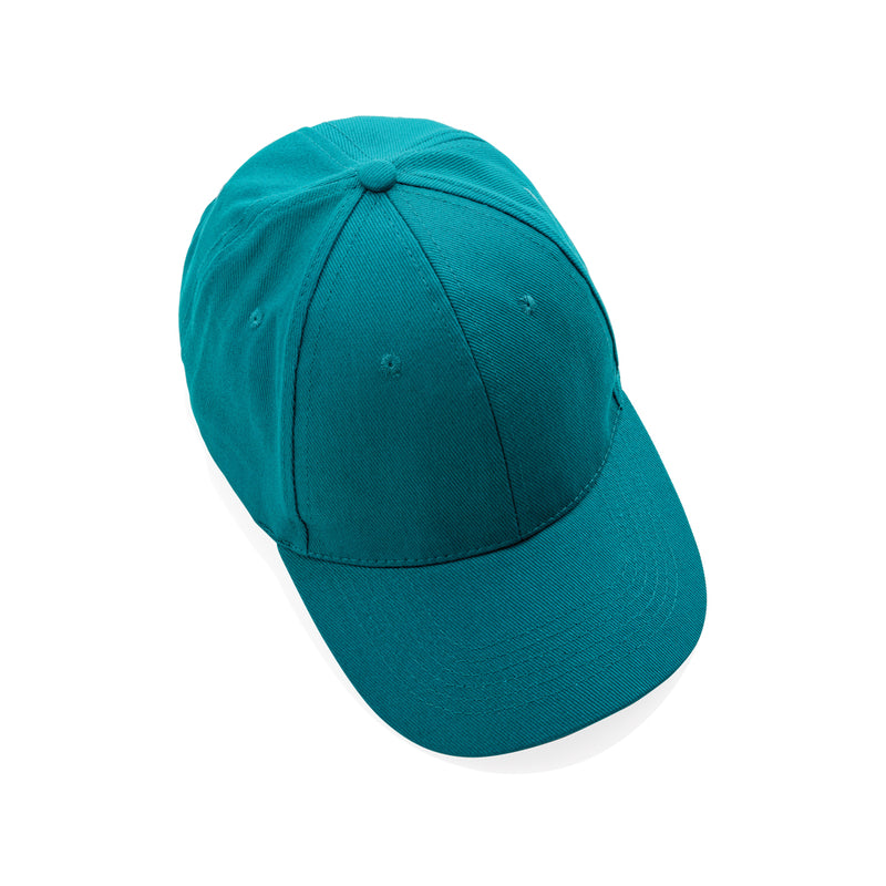 Load image into Gallery viewer, Six-panel XD Collection recycled cotton cap with AWARE™ tracer, showcasing its eco-friendly design and casual headwear style.
