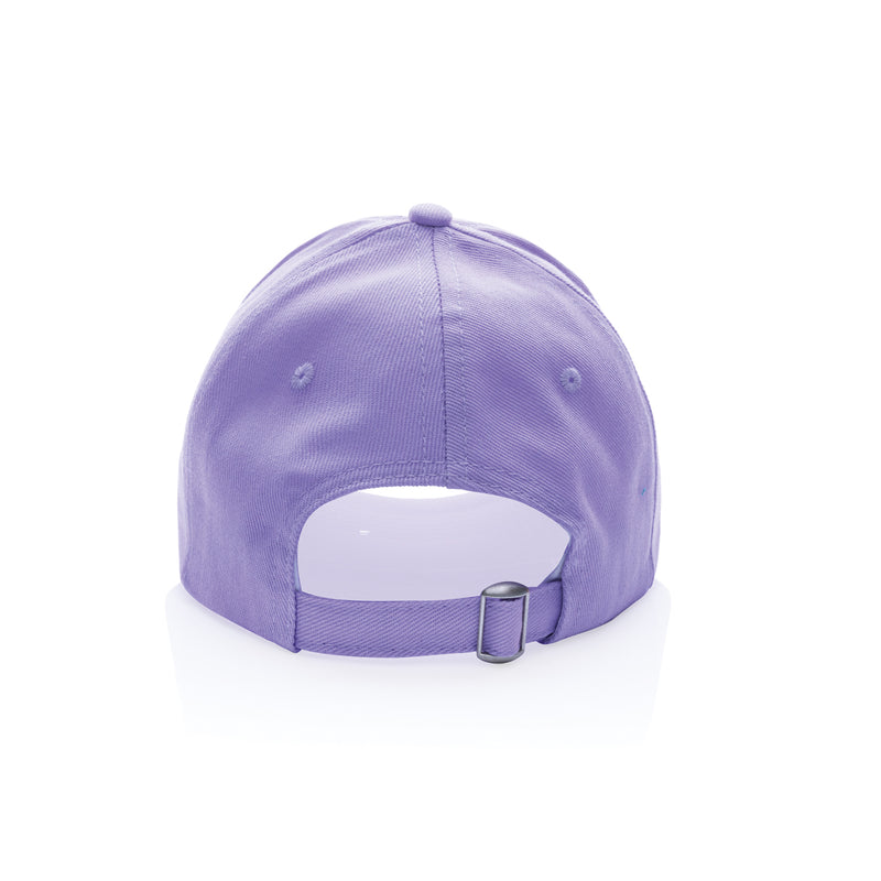 Load image into Gallery viewer, Recycled cotton 5-panel cap by XD Collection with AWARE™ tracer, featuring a casual headwear design and adjustable strap.
