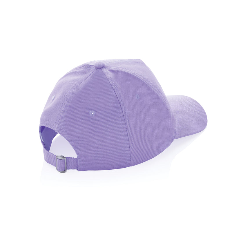 Load image into Gallery viewer, XD Collection 5-panel recycled cotton cap with AWARE™ tracer, showing a stylish green headwear design with adjustable strap
