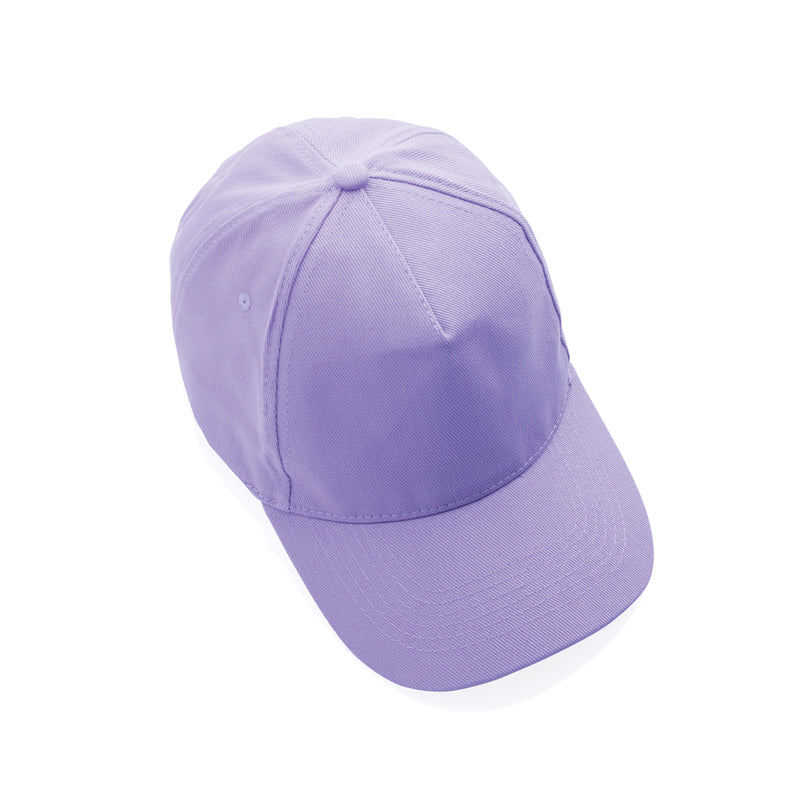 Load image into Gallery viewer, XD Collection 5-panel recycled cotton cap with AWARE™ tracer, showcasing the headwear's stylish design and eco-friendly material.
