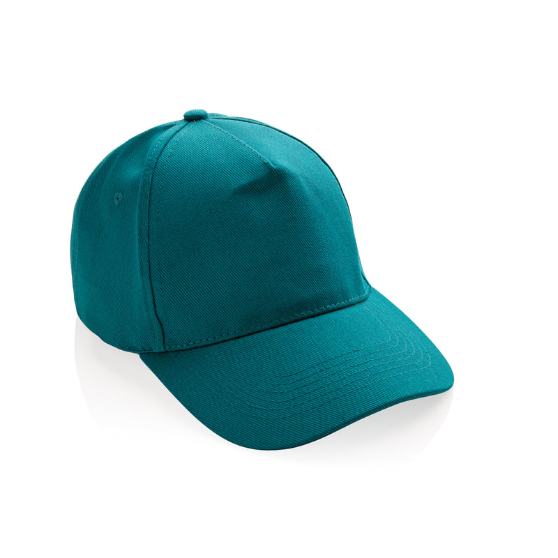 Load image into Gallery viewer, XD Collection 5-panel recycled cotton cap with AWARE™ tracer, showcasing headwear with a stylish, eco-friendly design.
