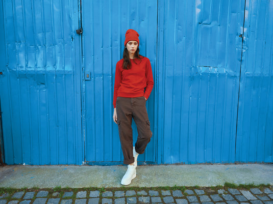 Polylana® beanie from XD Collection, soft knit headwear in a cozy, stylish design showing a close-up view of the beanie.