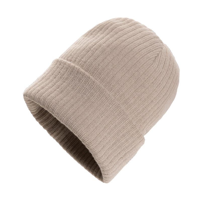 Load image into Gallery viewer, XD Collection Pryor AWARE™ Polylana® beanie with cuff, soft knit headwear in neutral color, showcasing its cozy, stylish design.
