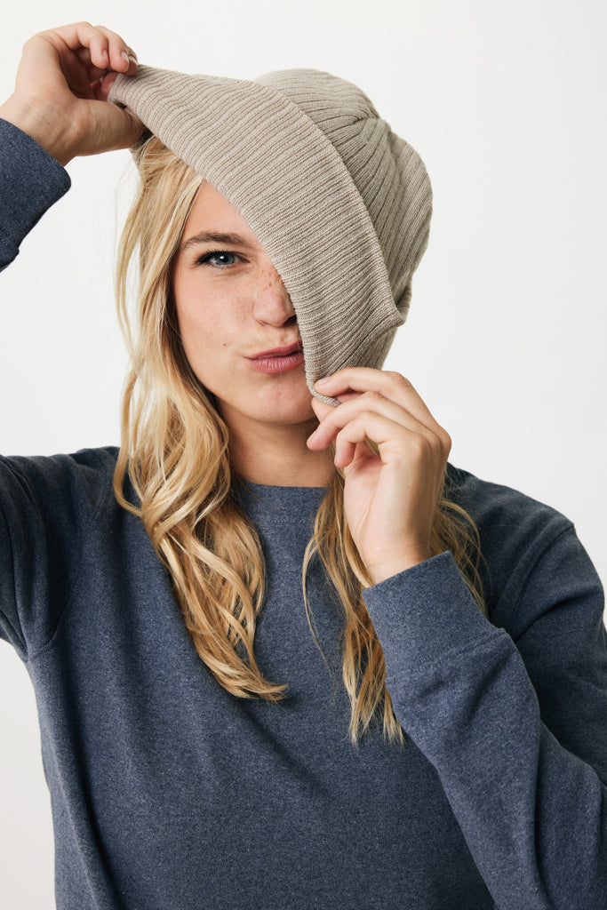 Load image into Gallery viewer, XD Collection Pryor AWARE™ Polylana® beanie with cuff, cozy headwear in soft knit fabric, featuring a stylish cuff detail.
