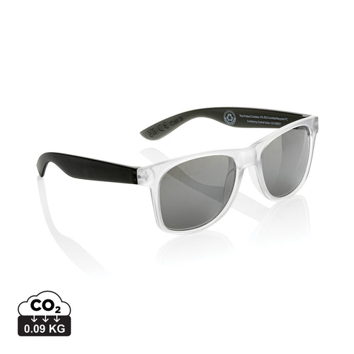 Gleam RCS recycled PC mirror lens sunglasses - Custom Wood Designs