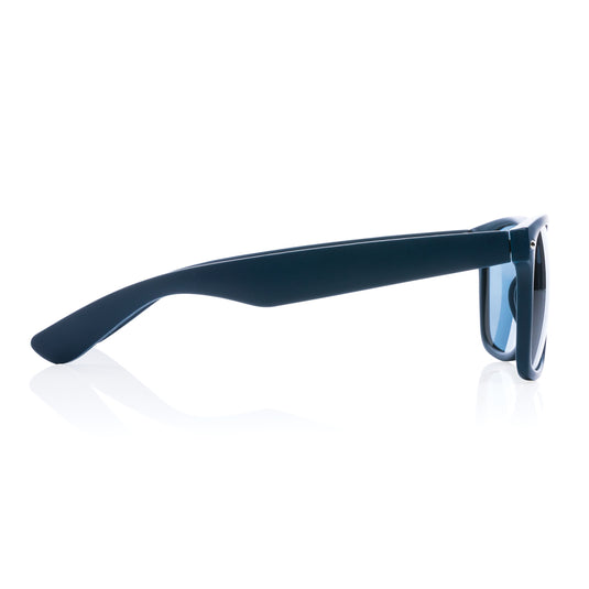 Outdoor sunglasses made with GRS recycled PC plastic by XD Collection, featuring a stylish frame and tinted lenses.