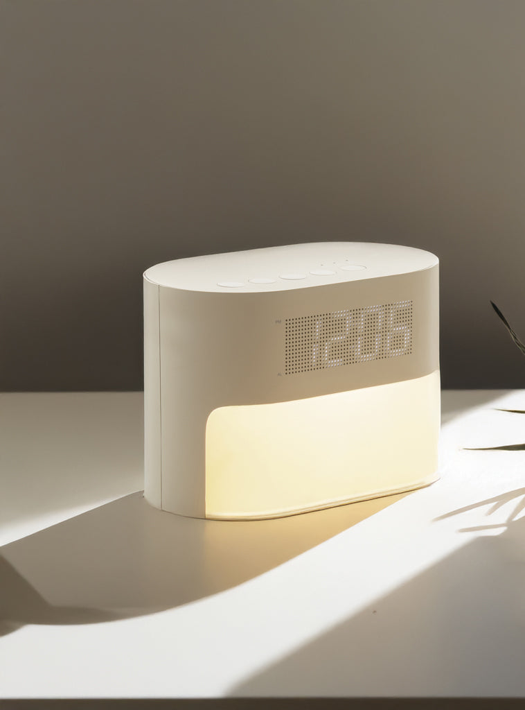 Load image into Gallery viewer, LumaRise RCS reycled plastic white noise alarm clock - Custom Wood Designs LumaRise RCS reycled plastic white noise alarm clock
