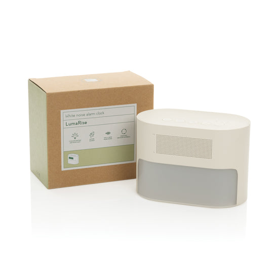 LumaRise RCS reycled plastic white noise alarm clock - Custom Wood Designs LumaRise RCS reycled plastic white noise alarm clock