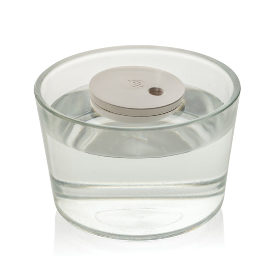 XD Collection Breevia RCS rechargeable floating humidifier for home and living, shown in white with adjustable water level