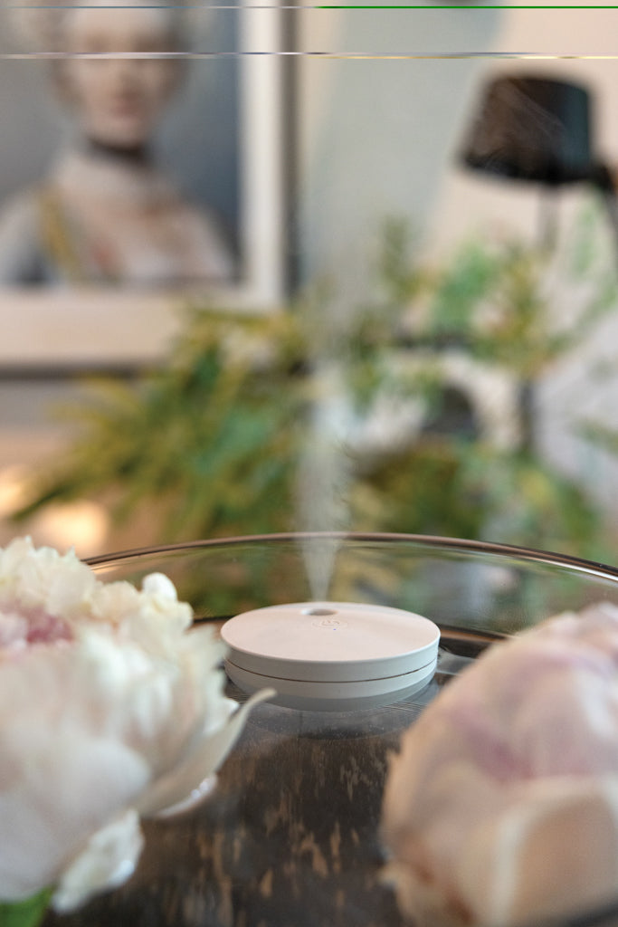 Load image into Gallery viewer, XD Collection Breevia RCS rechargeable floating humidifier in white, showing its compact design and floating feature.
