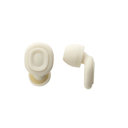 XD Collection Sereva noise reducing earplugs for home use, shown in a close-up image highlighting their compact design and soft material.