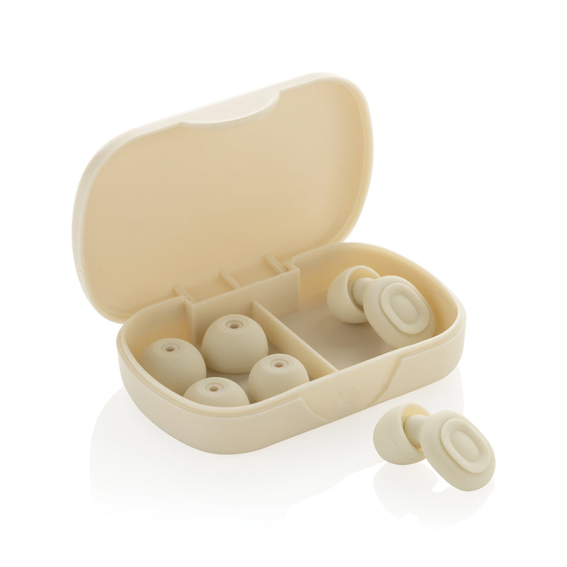 Load image into Gallery viewer, XD Collection Sereva noise-reducing earplugs for home and living, shown in a close-up image highlighting their compact design.
