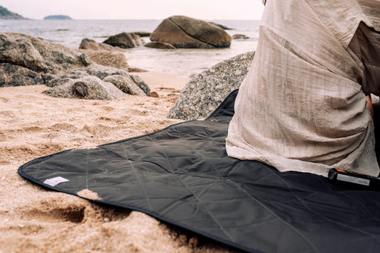RPET foldable quilted picnic blanket - Custom Wood Designs