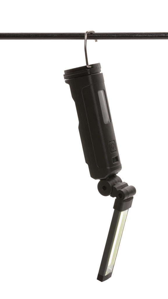 Load image into Gallery viewer, GearX Gear X RCS plastic USB rechargeable worklight with adjustable handle and bright LED illumination, designed for tools and torches.
