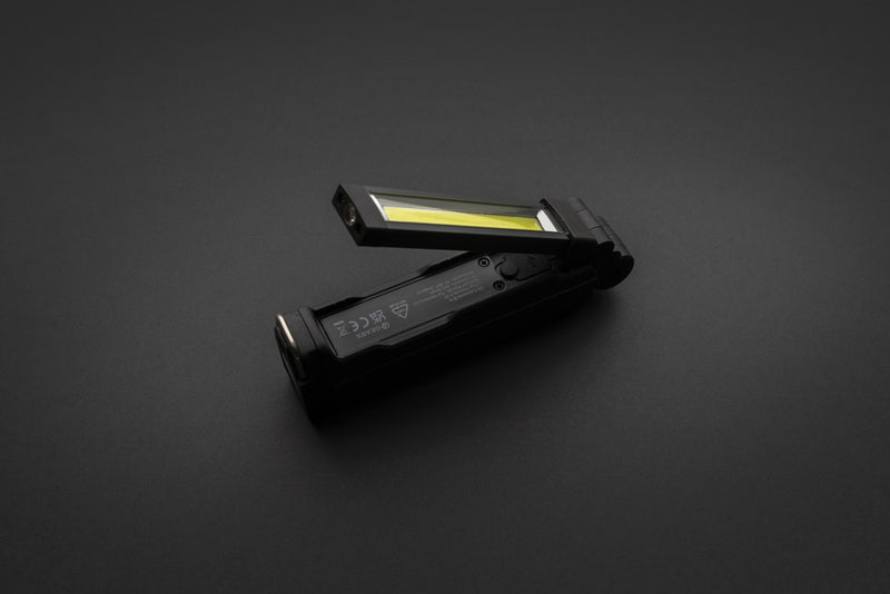 Load image into Gallery viewer, GearX Gear X RCS plastic USB rechargeable worklight with adjustable handle and bright LED illumination for tools and tasks.
