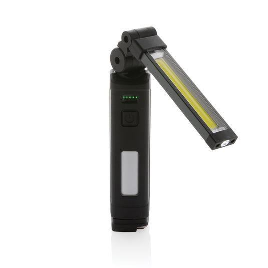 Gear X RCS plastic USB rechargeable worklight with adjustable handle and bright LED illumination for tools and torch use.