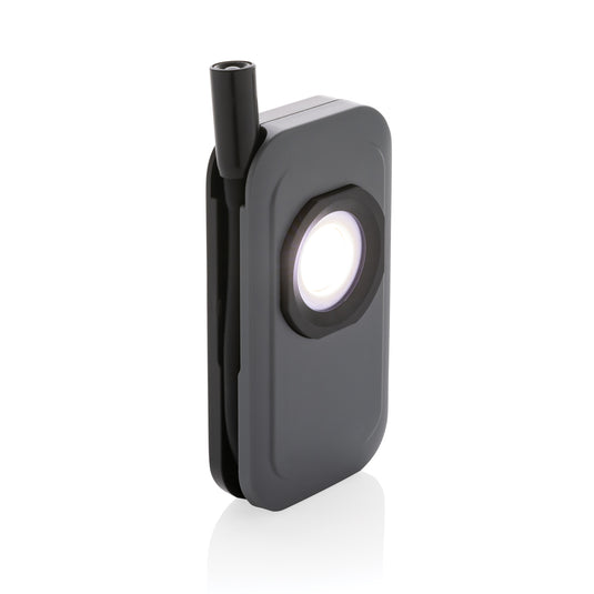 Gear X RCS plastic USB rechargeable worklight with adjustable handle, bright LED torch for work and outdoor use