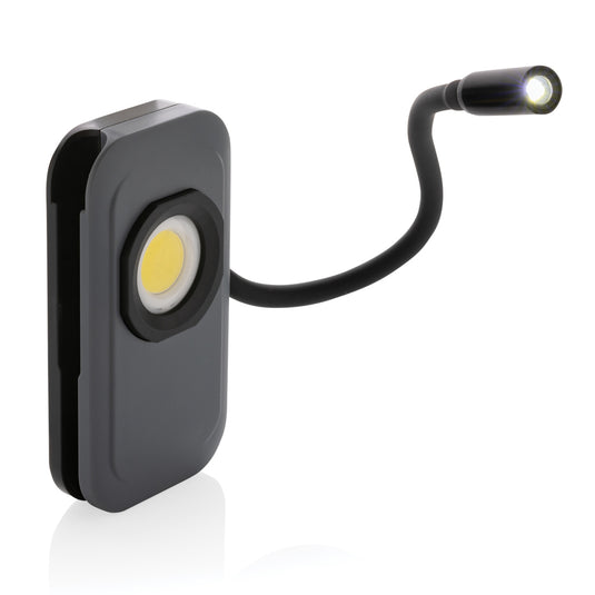 GearX Gear X RCS plastic USB rechargeable worklight with bright LED torch for tools and worksite illumination.