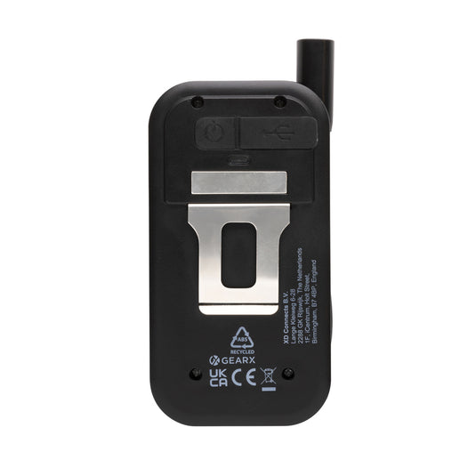 Gear X RCS plastic USB rechargeable worklight with bright LED torch, compact tool for work and outdoor use.