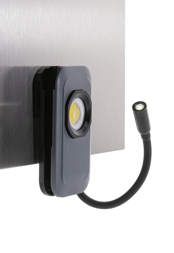 Load image into Gallery viewer, GearX Gear X RCS plastic USB rechargeable worklight with adjustable handle and bright LED illumination.
