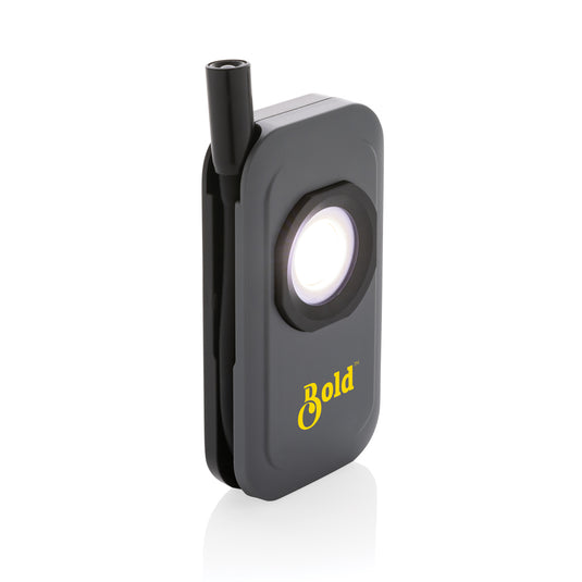 GearX Gear X RCS plastic USB rechargeable worklight with adjustable handle and bright LED illumination, ideal for tools and workspaces.