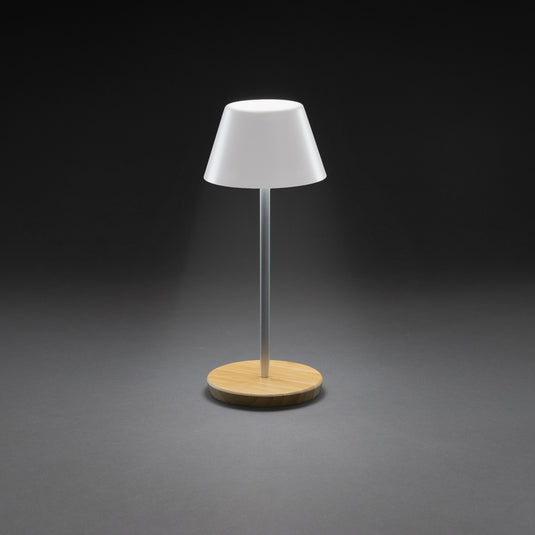 Pure Glow RCS usb-rechargeable recycled plastic table lamp - Custom Wood Designs