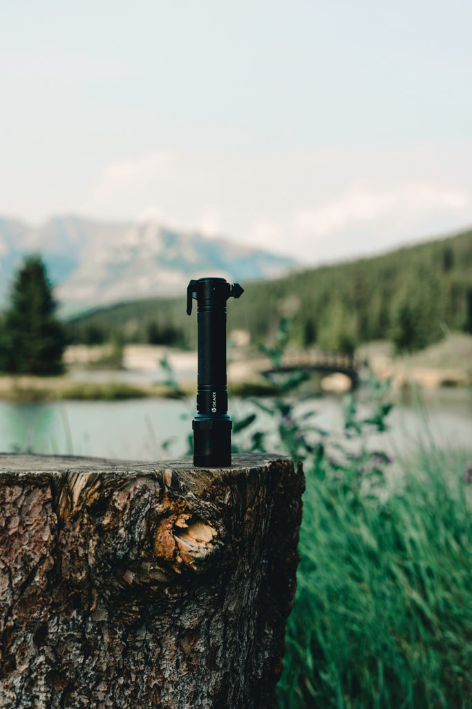 Load image into Gallery viewer, GearX Gear X RCS recycled aluminum high-performance car torch with ergonomic handle and bright LED light, suitable for automotive use.

