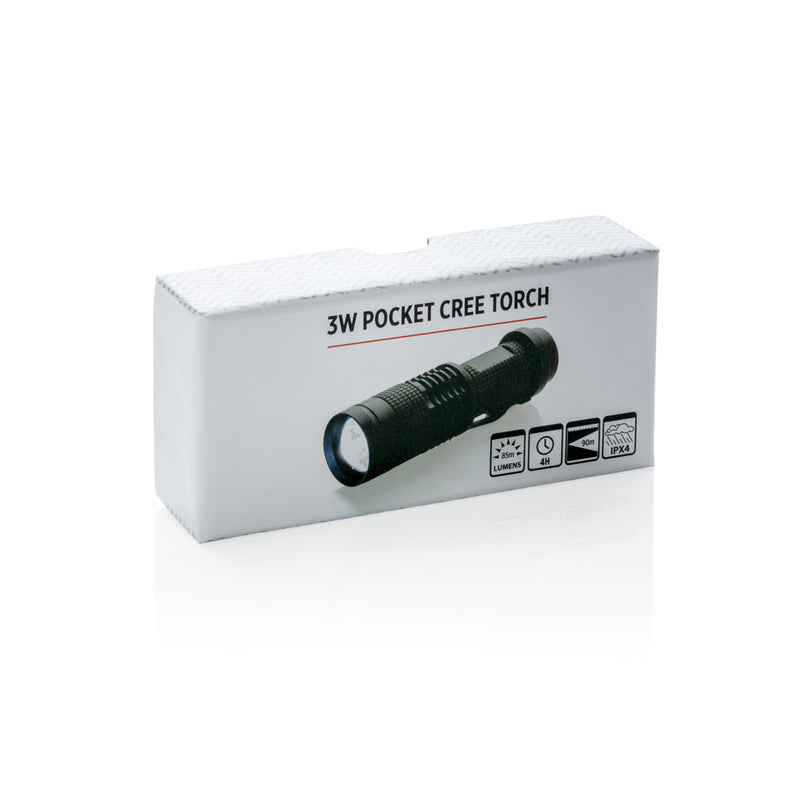 Load image into Gallery viewer, 3W pocket CREE torch - Custom Wood Designs
