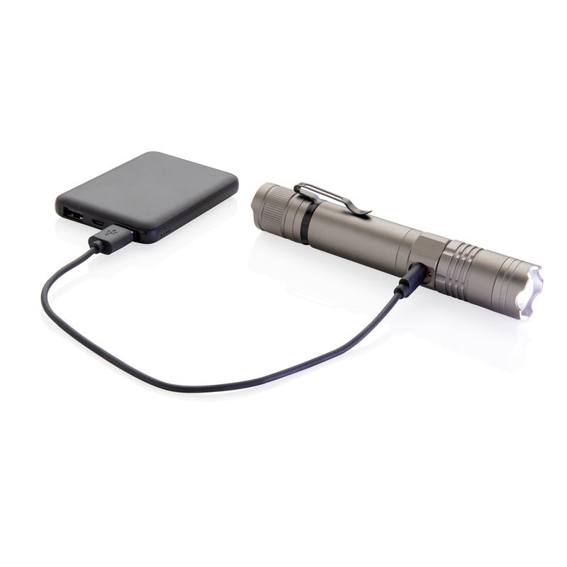 Load image into Gallery viewer, Rechargeable 3W flashlight - Custom Wood Designs
