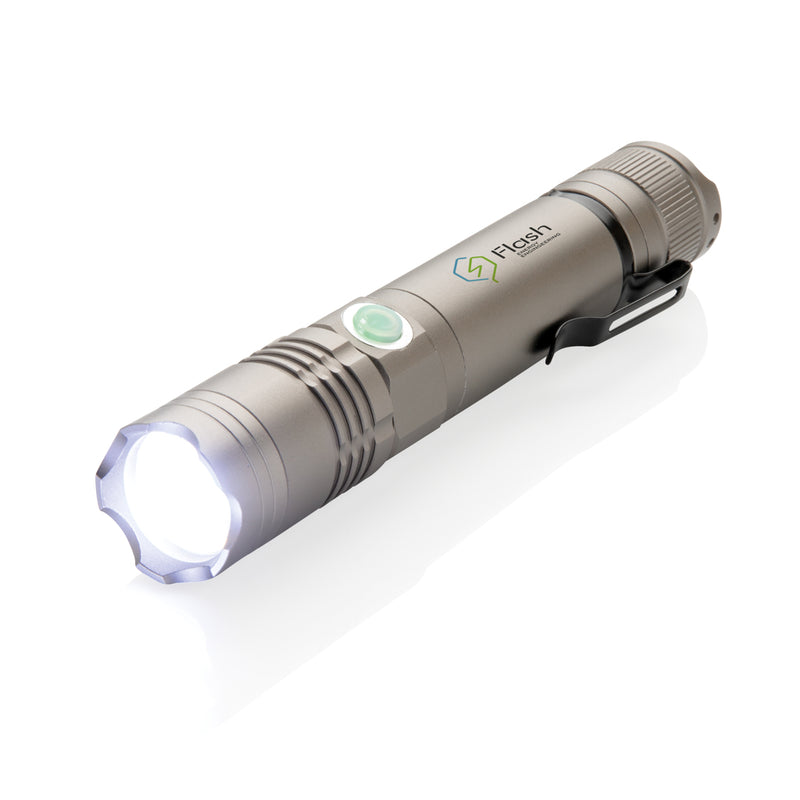 Load image into Gallery viewer, Rechargeable 3W flashlight - Custom Wood Designs
