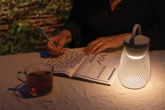 Aurora RCS recycled plastic USB re-chargeable table lamp - Custom Wood Designs