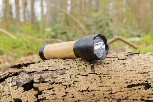 Lucid 1W RCS certified recycled plastic & bamboo torch - Custom Wood Designs