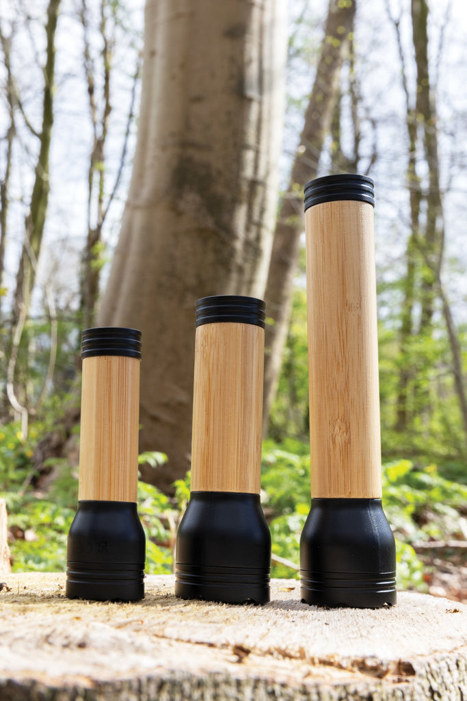 Load image into Gallery viewer, Lucid 1W RCS certified recycled plastic &amp; bamboo torch - Custom Wood Designs
