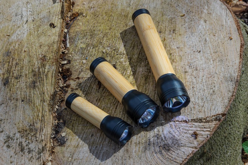 Load image into Gallery viewer, Lucid 1W RCS certified recycled plastic &amp; bamboo torch - Custom Wood Designs
