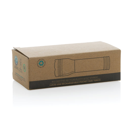 Lucid 1W RCS certified recycled plastic & bamboo torch - Custom Wood Designs